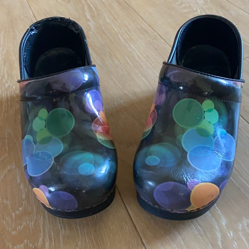 Women’s Polka Dot Dansko Clogs